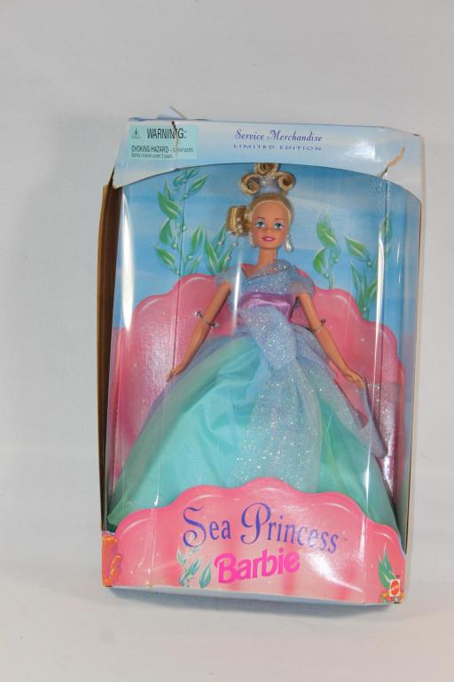 1996 BARBIE SEA PRINCESS DOLL LIMITED EDITION: BOX HAS SOME DAMAGE BUT DOLL SEEMS TO BE IN NEW CONDITION. AS PICTURED