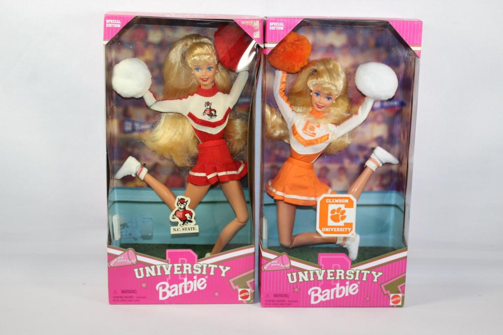 2 UNIVERSITY BARBIES-N.C. STATE & CLEMSON: AS PICTURED