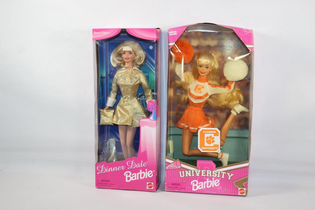 2 BARBIE LOT-UNIVERSITY/CLEMSON & DINNER DATE (1 of 3)
