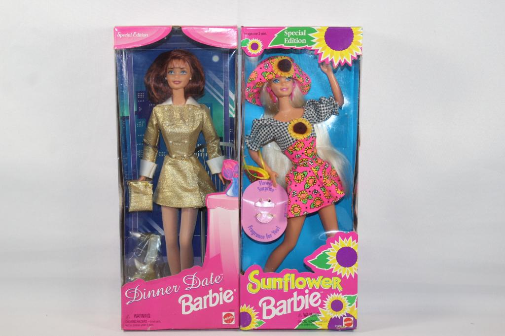 2 PC BARBIE LOT- SUNFLOWER & DINNER DATE (1 of 3)