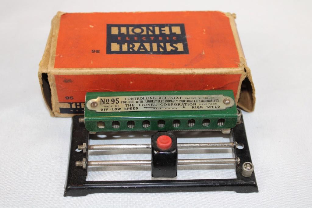 Lionel #95 Controlling Rheostate in box: as pictured