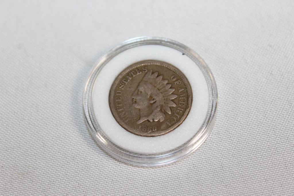 1860 INDIAN HEAD ONE CENT COIN (1 of 2)