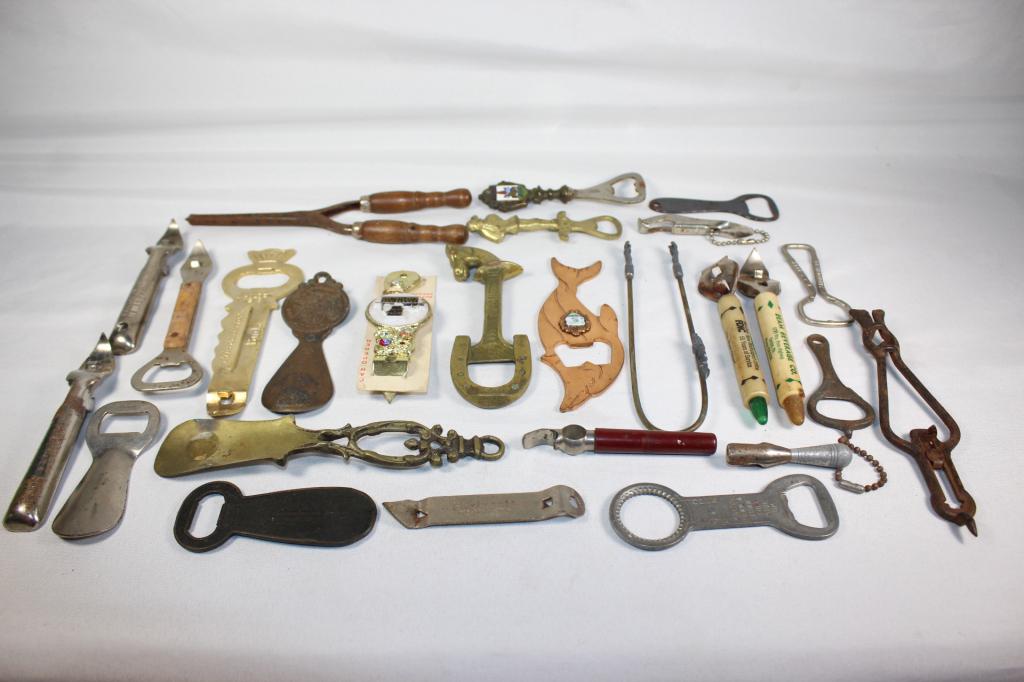26 PC. VINTAGE CAN./BOTTLE OPENER LOT (1 of 5)