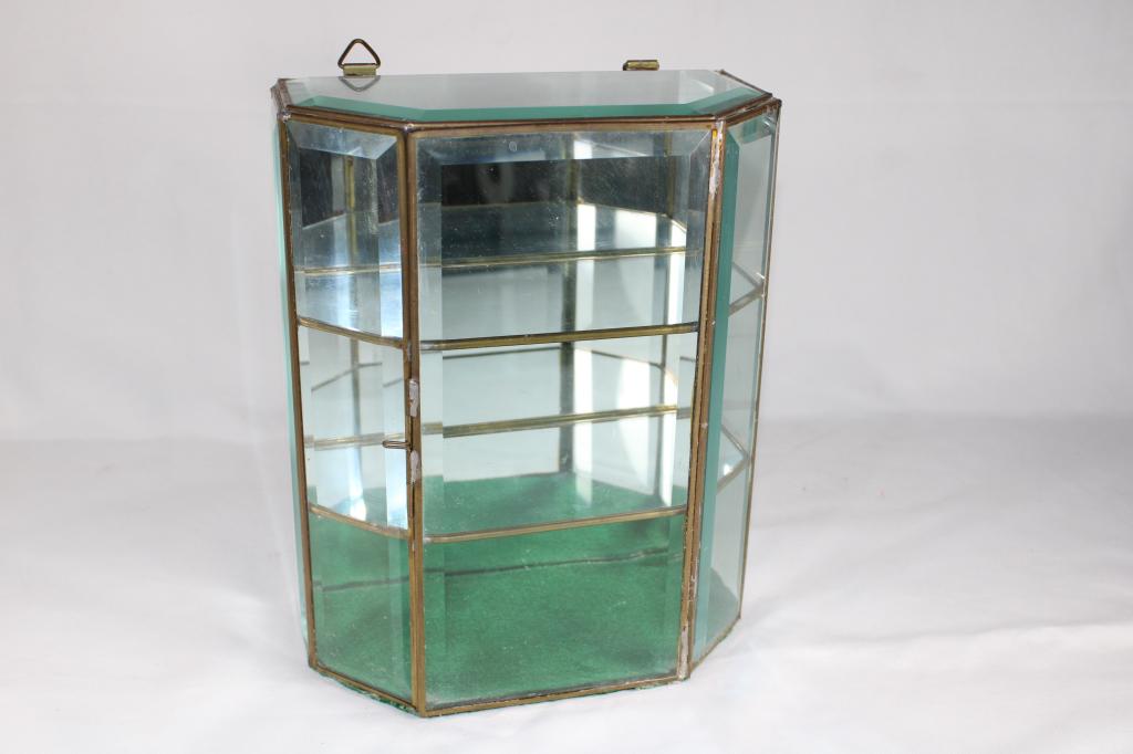 Glass & Mirror Small Knick Knack Cabinet (1 of 4)