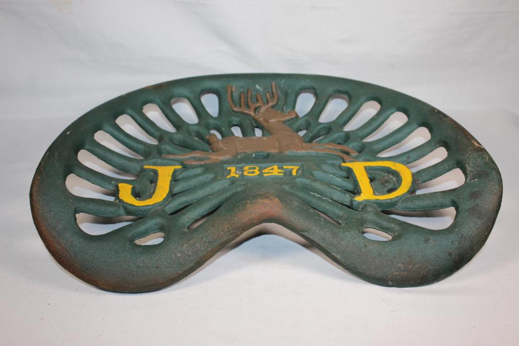 Reproduction Cast Iron John Deere Seat (1 of 3)