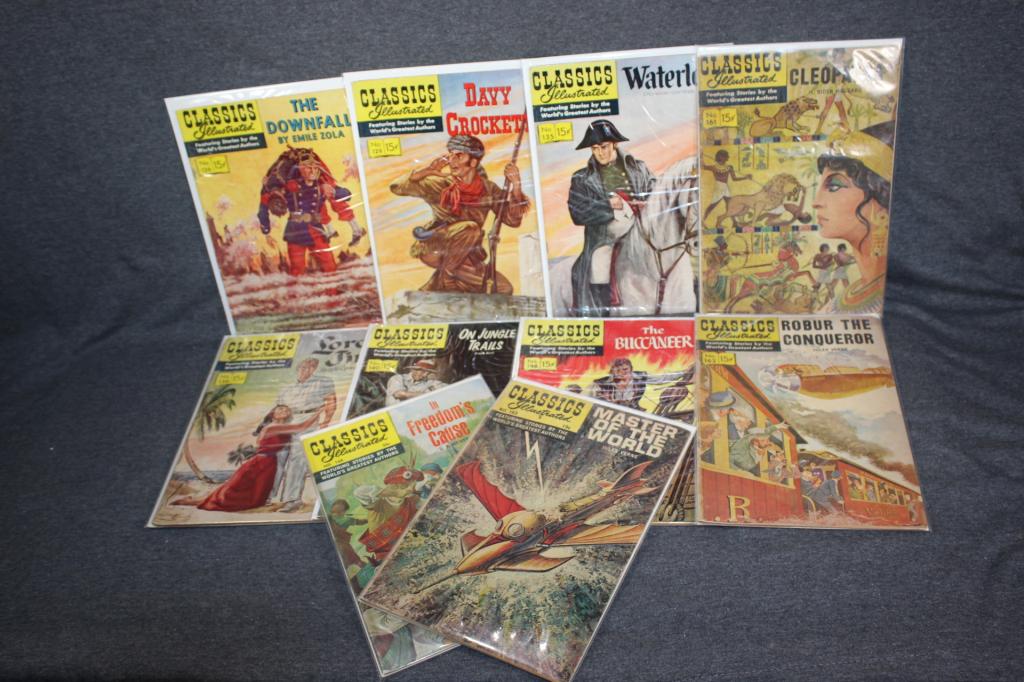 10 PC. LOT OF COMIC BOOKS, CLASSICS ILLUSTRATED (1 of 5)