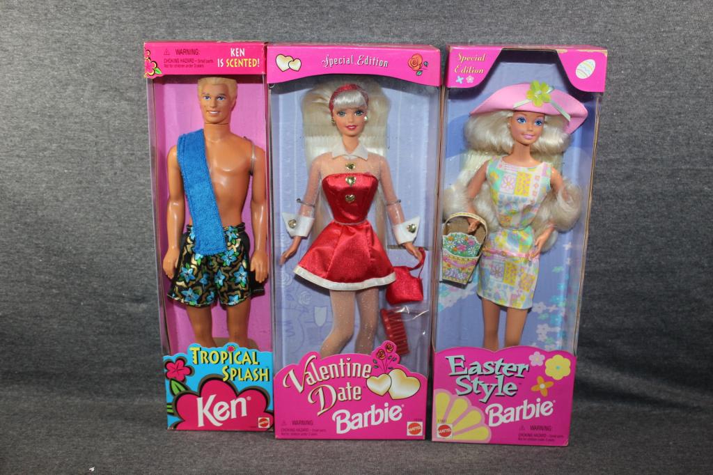 3 PC. BARBE & KEN LOT- IN BOX (1 of 7)