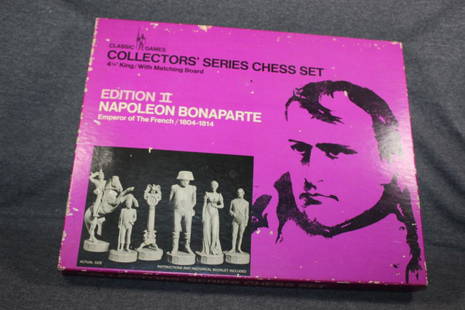 NAPOLEON BONAPARTE CHESS SET EDITION II 1966: CLASSIC GAMES COLLECTORS' SERIES - COMPLETE SET- AS PICTURED