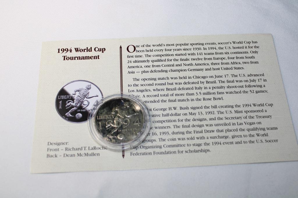 1994 World Cup Tourn. Silver Half Dollar (1 of 3)