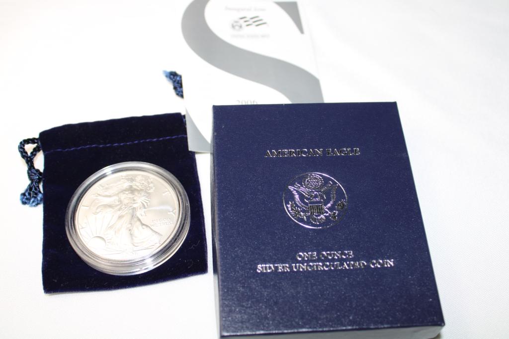 2006 Walking Liberty Uncirculated Silver Dollar (1 of 3)