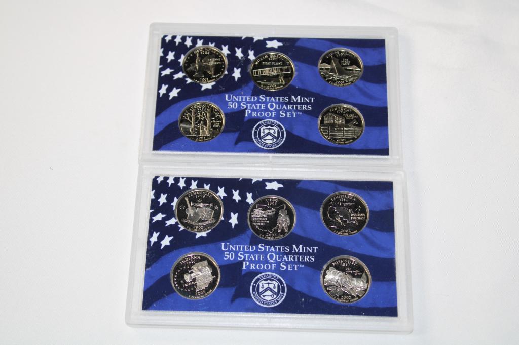 2001 & 2002 Proof Set 50 State Quarters (1 of 4)