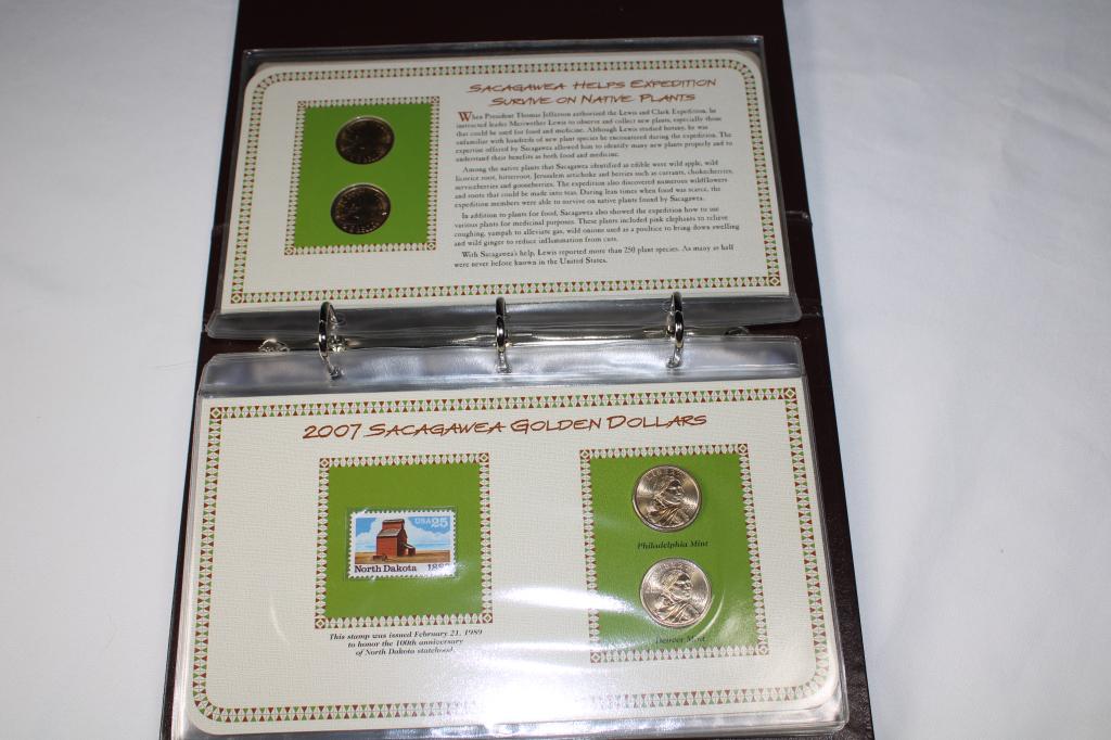 Collection of Sacagawea Golden Dollars & Stamps (1 of 4)