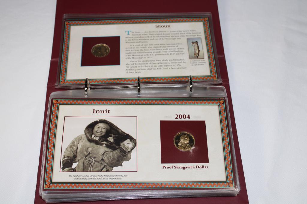 Collection of Sacagawea Proof Dollars & History Sh (1 of 5)
