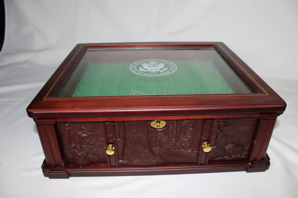 US State Quarters Carved Display Case (1 of 4)
