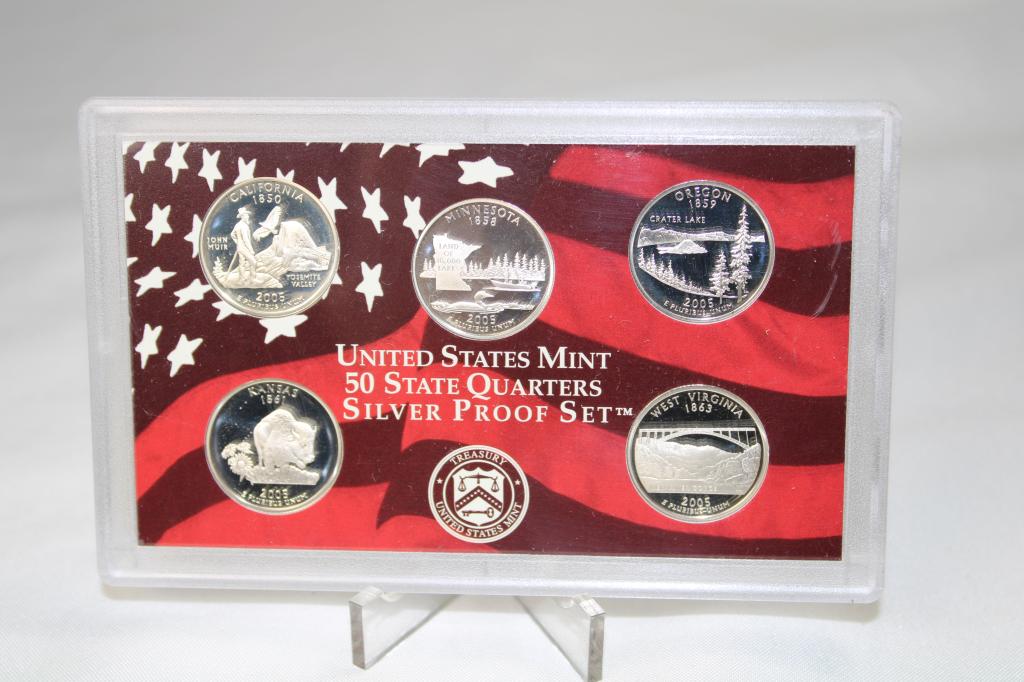 2005-S US Mint Proof Silver Quarter Set (1 of 2)