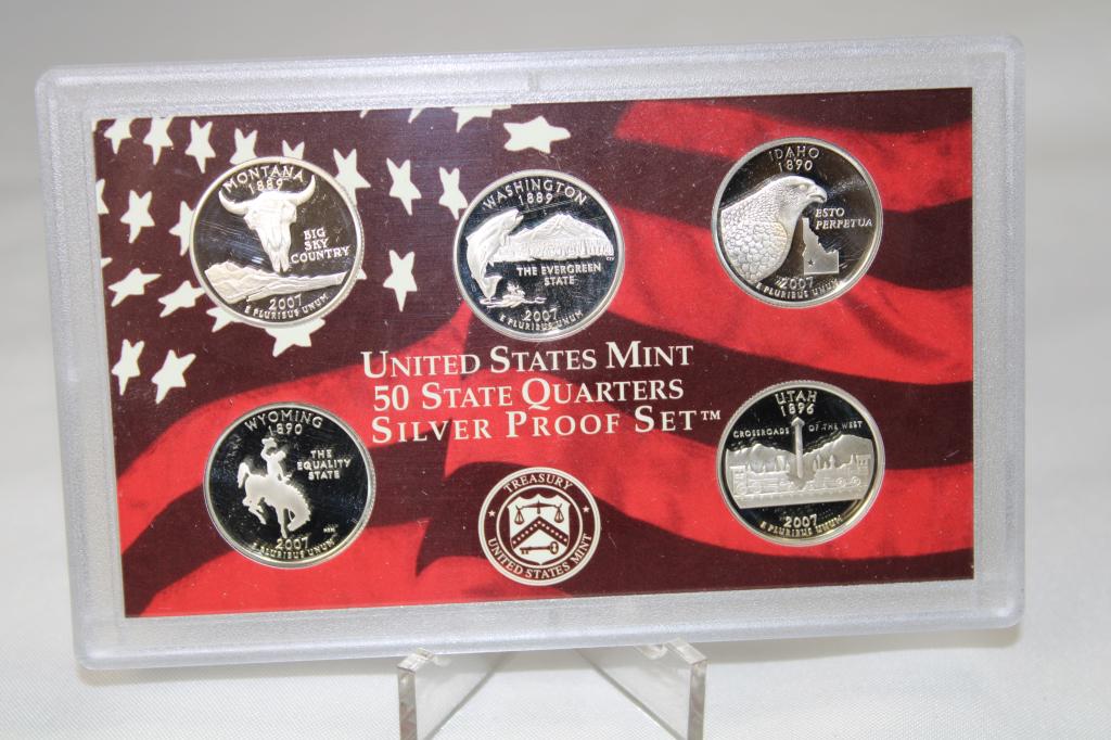 2007-S US Mint Proof Silver Quarter Set (1 of 2)