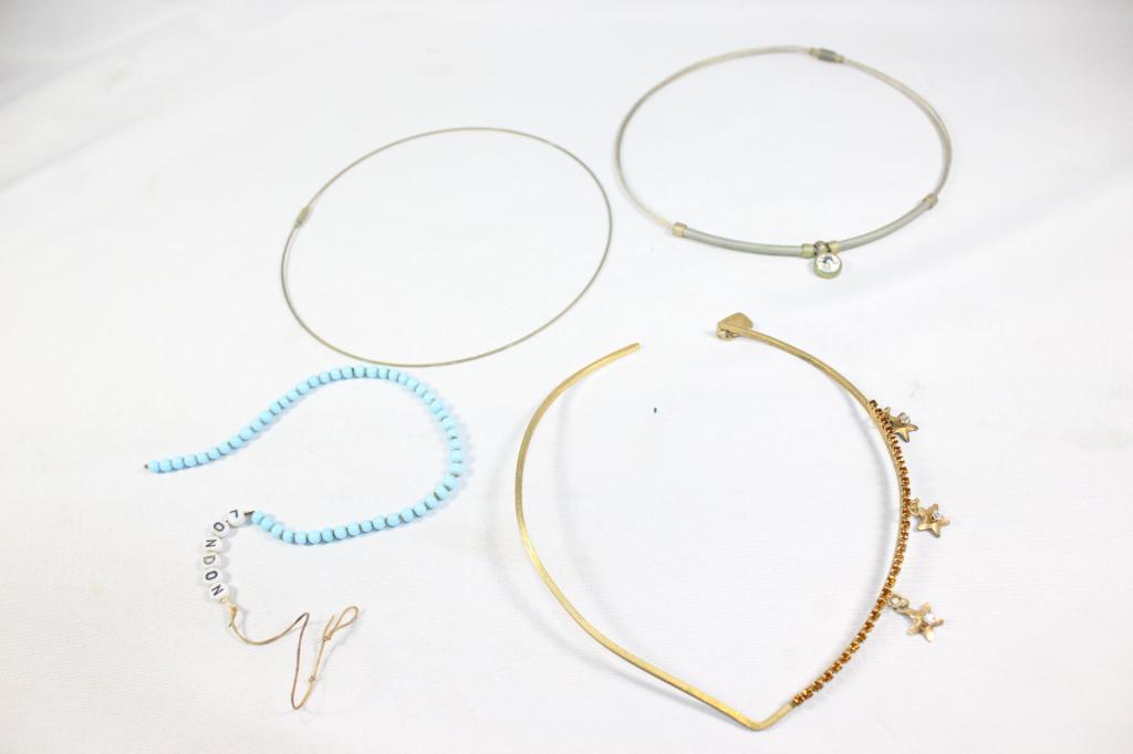 4 PC. COSTUME JEWELRY LOT- LUNCH AT THE RITZ, ETC (1 of 6)
