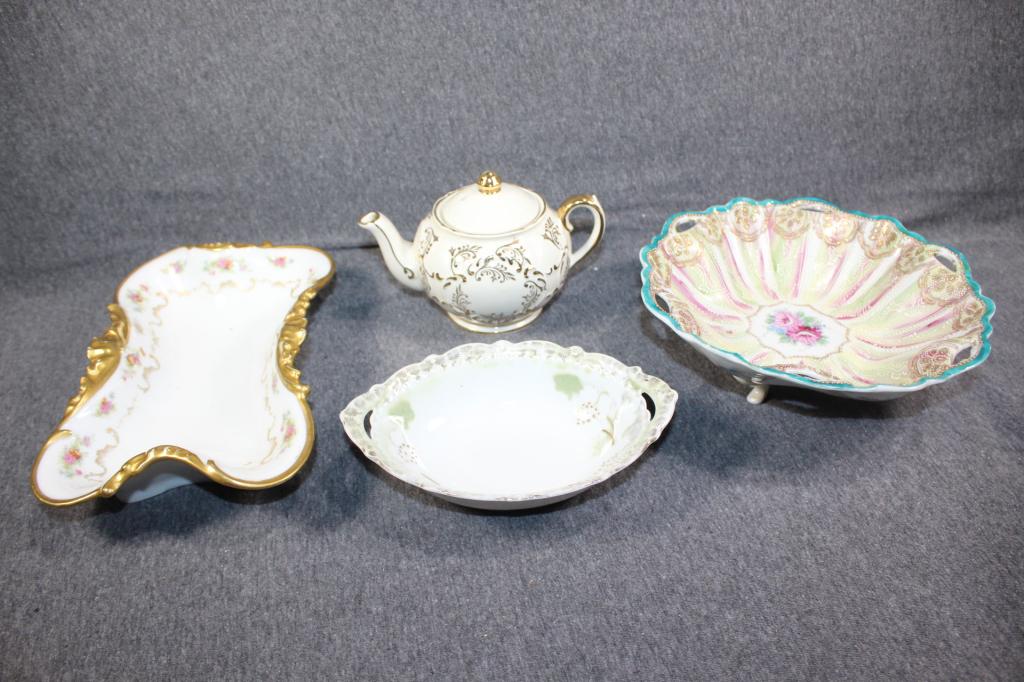 4 PC. CHINA LOT- LIMOGES, ETC. (1 of 8)