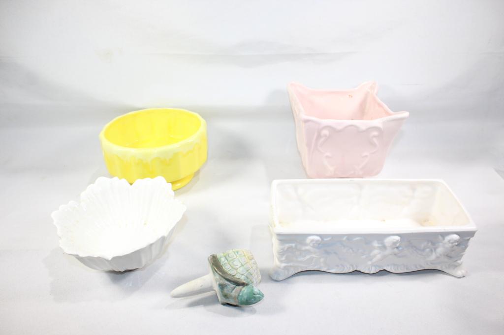 5 PC. PLANTER LOT- ENESCO, ETC. (1 of 6)