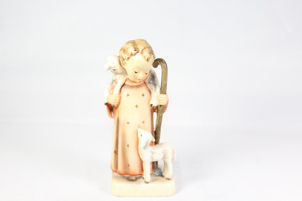 Goebel Hummel Good Shepard #42/0 1980?: Measures approx. 6 inches. no chips ror cracks. c. 1980 Western Germany