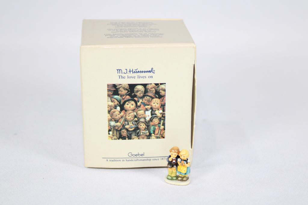 Goebel Hummel We Congratulate 267-P First Edition: First Edition (5,000) With Original Box and COA. Measures about, 3/4" tall. No Chips or Cracks. Year: 1990 Made in:USA