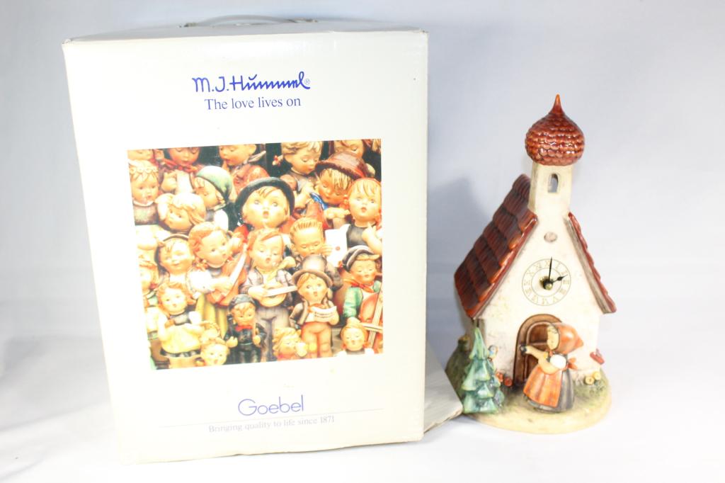 7Goebel Hummel Chapel Time #420 Clock c.1984 (1 of 5)