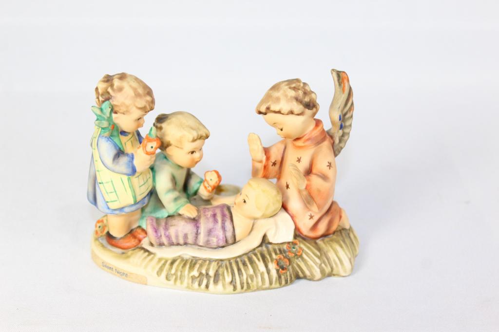 Goebel Hummel Silent Night Candle Holder #54: no original box, measures about 4 inches tall, no chips or cracks