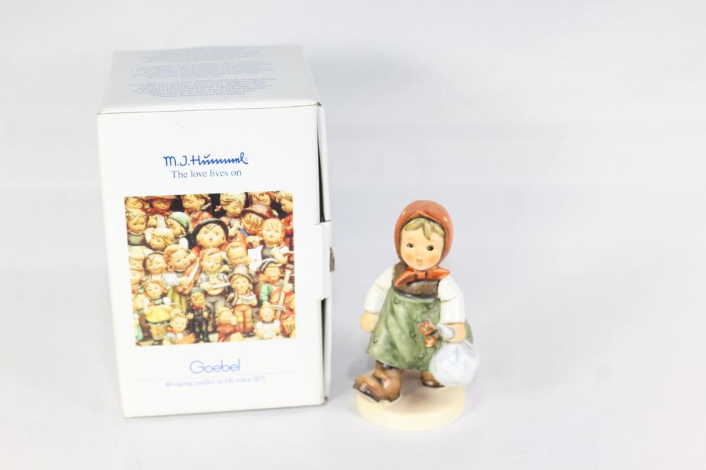Goebel Hummel Grandma's Girl #211 c. 1987: with box, measures about 4 inches tall, no chips or cracks