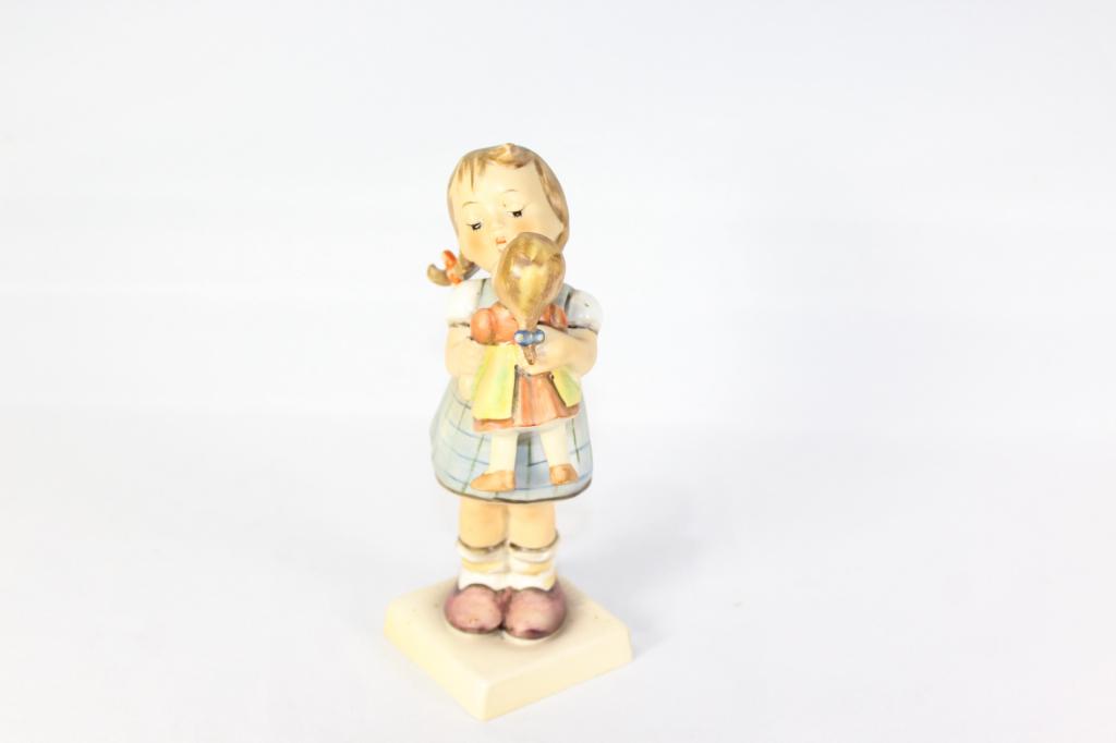 Goebel Hummel Kiss Me #311 c. 1955: no box, measures about 6 inches tall, no chips ro cracks