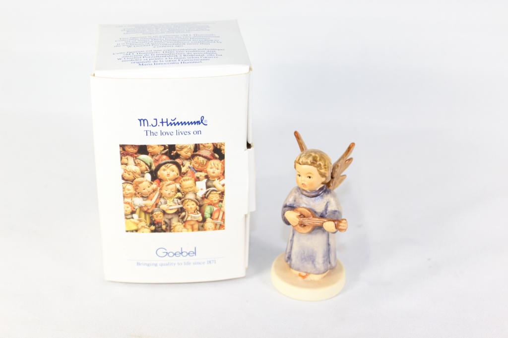 Goebel Hummel Festival Harmony Angel #107: with box, measures about 3 1/8 inches tall, no chips or cracks