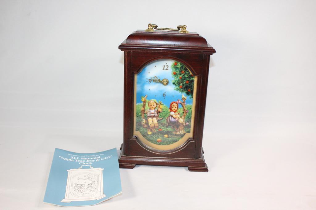 Danbury Mint Hummel "Apple Tree Boy & Girl" Clock. (1 of 3)