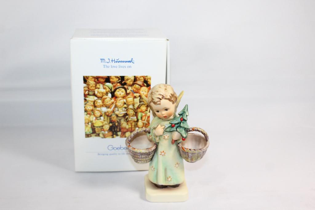 Goebel Hummel Christmas Angel #301: Box Included. Measures about 6 1/4" tall. No chips or cracks. Made in Western Germany.