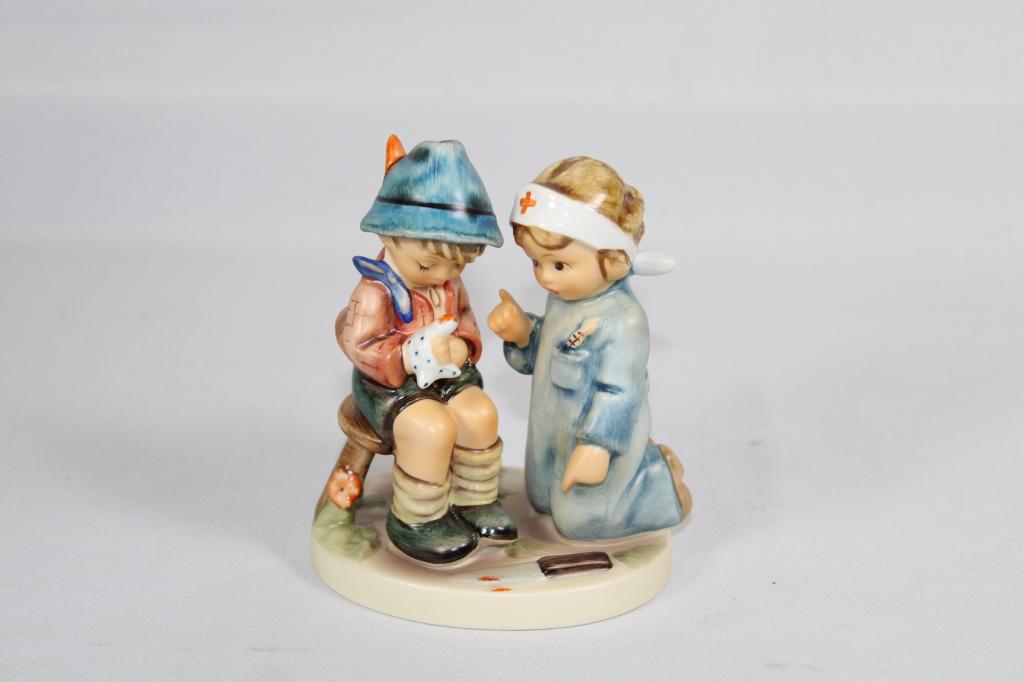Goebel Hummel Little Nurse #376: Box Included. Measures about 4" tall. No chips or cracks. Made in West Germany.