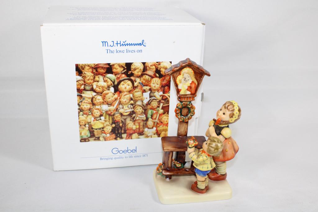 Goebel Hummel Adoration # 23/I: Box Included. Measures about 6 1/4" tall. No chips or cracks. Made in Western Germany.