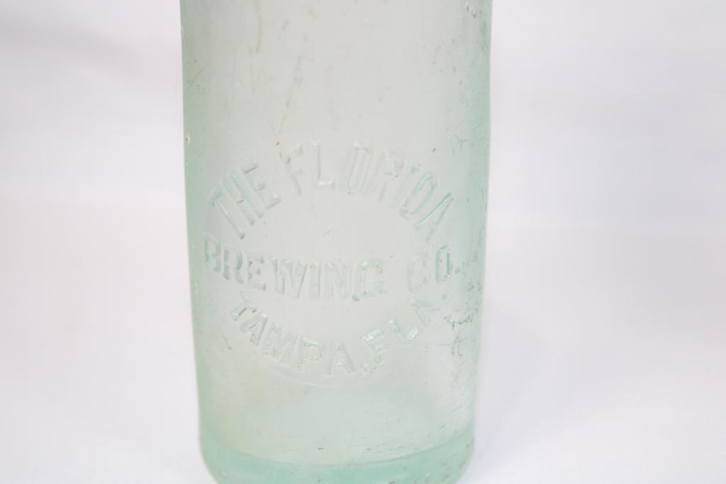 Pair Vintage Glass Bottles-Made in Florida (1 of 5)