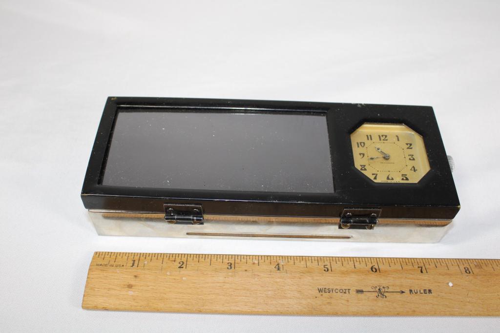 1930s Cigar Humidor with Clock - Works