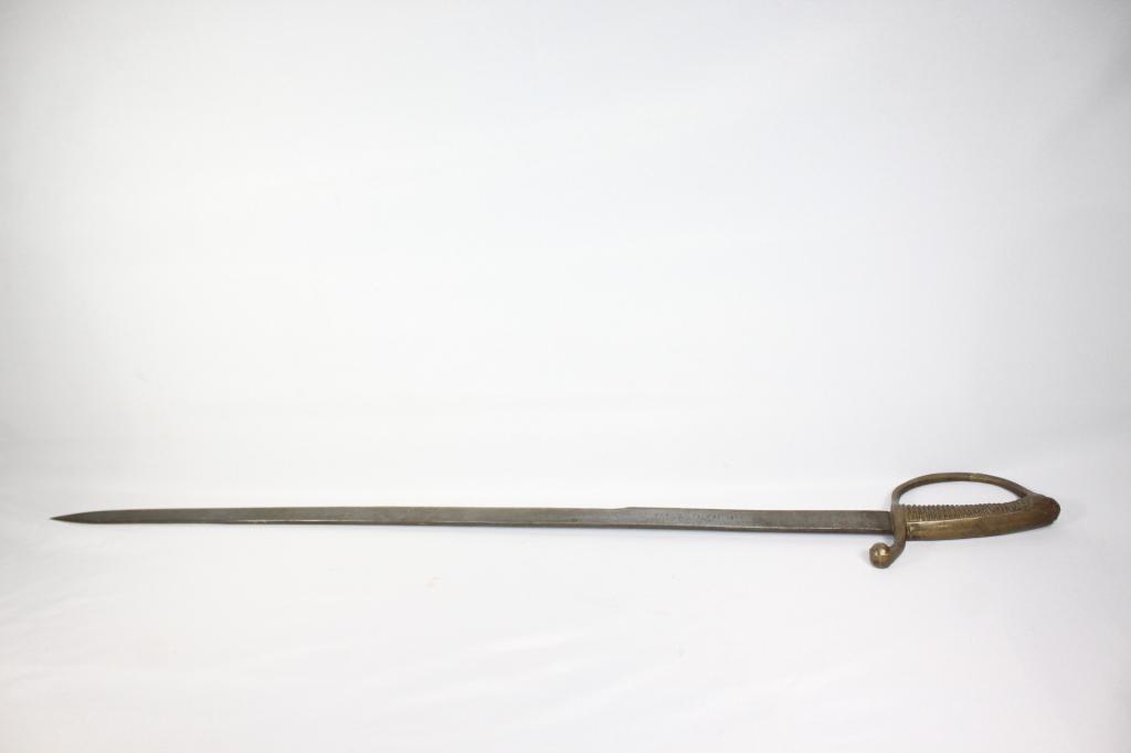 Antique Spanish Sabre/Sword Fabricated De Toledo: Fabricated 1840, measures approx. 31 inches long.