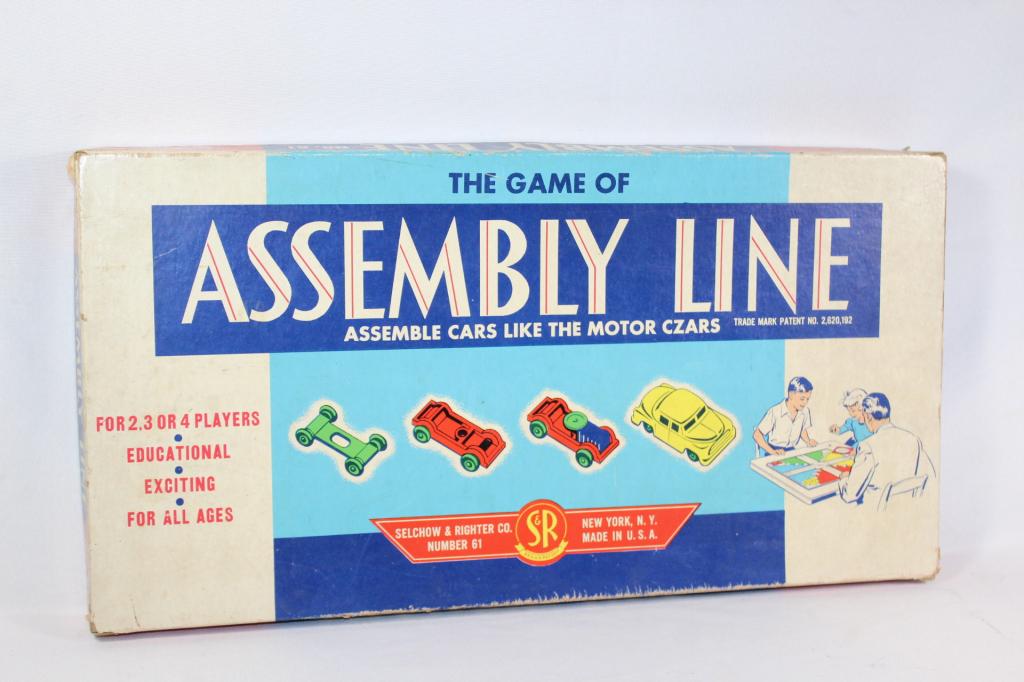 1953 The Game of  Assembly Line Board Game (1 of 2)