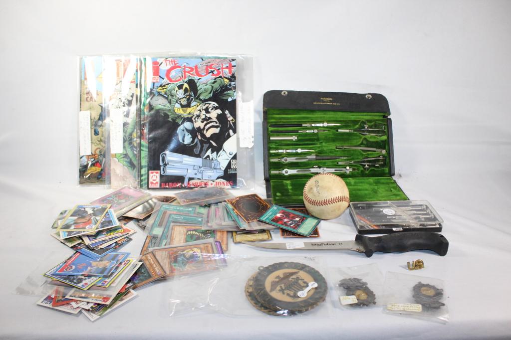 Lot of Baseball Cards, Drafting Set, Magazines et. (1 of 10)