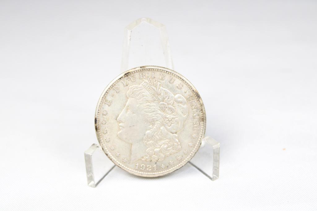 1921-S Morgan Silver Dollar: good as pictured