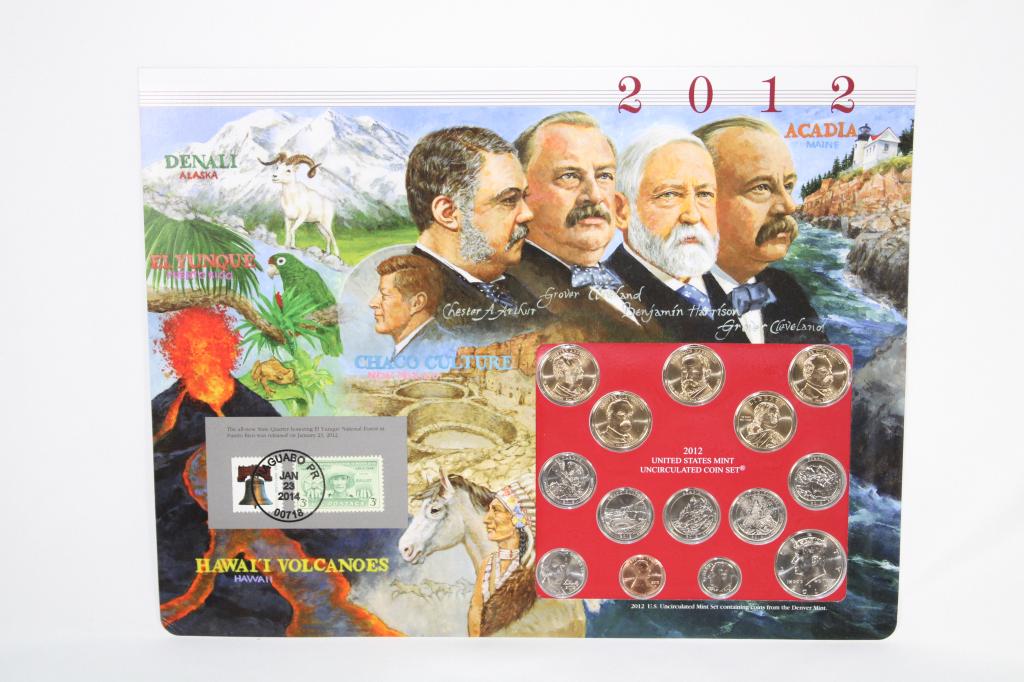 2012D Uncirculated Coin Mint Set, Historic Stamp, Postmark (1 of 2)