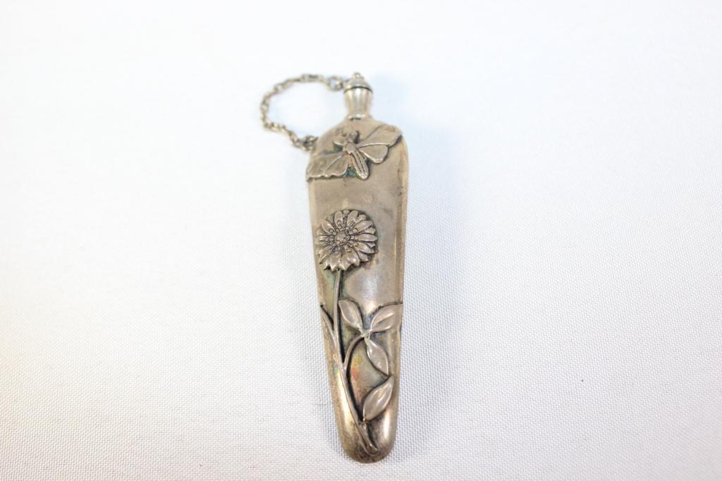 VTG Sterling Silver Decorative Perfume Bottle (1 of 2)