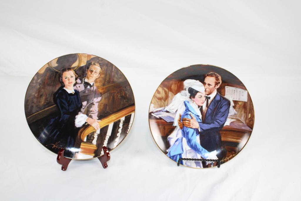 Gone with the Wind Pair of Bradford Exchange Plate (1 of 4)