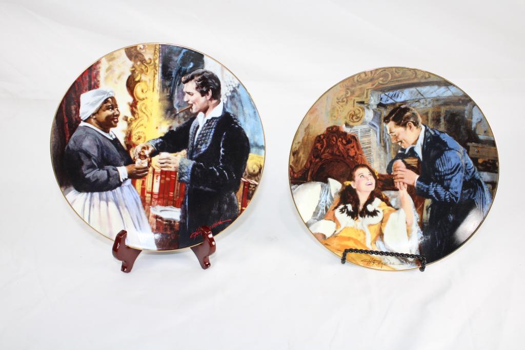 Gone with the Wind Plates - Pair (1 of 4)