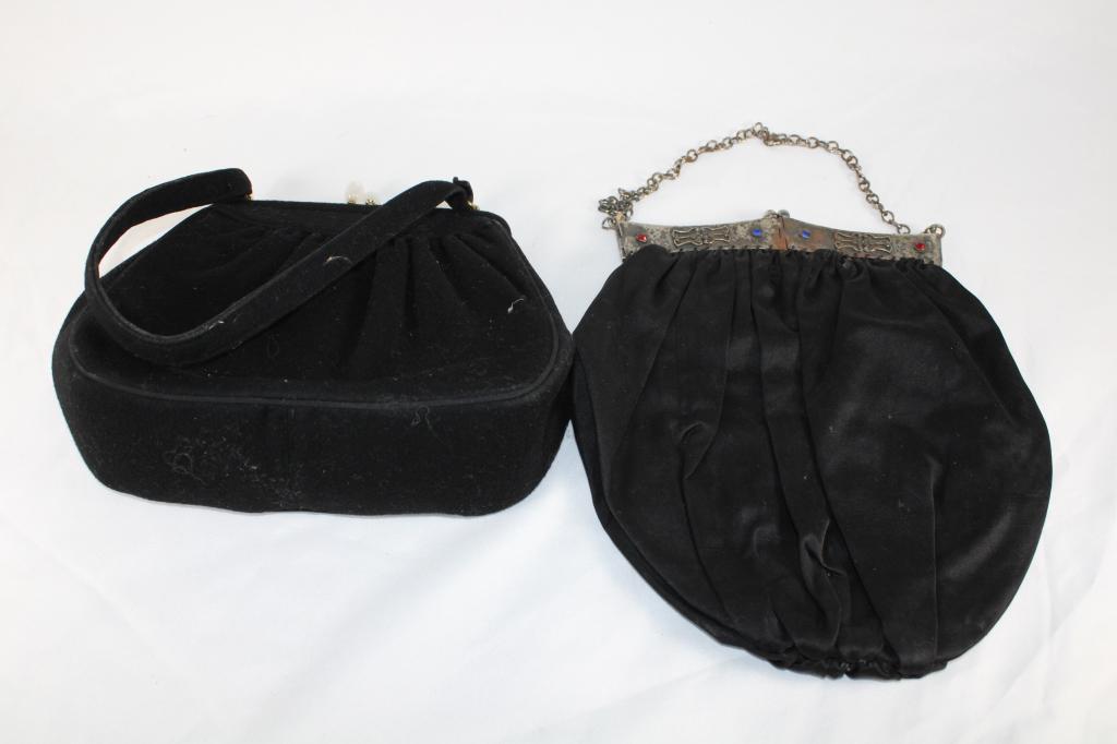Pair of Vintage Black Hand Bags (1 of 4)