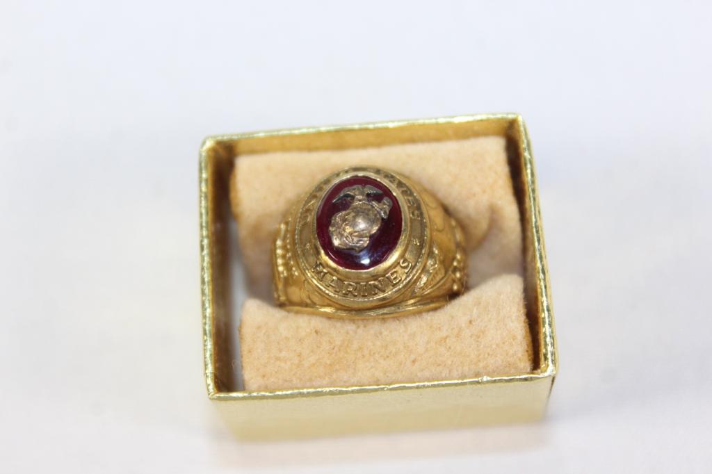 United States Marine Corps 10k Gold Ring 8.18 oz (1 of 2)