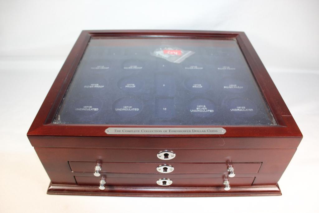 Complete Collection Eisenhower Dollar Display Case (1 of 3)