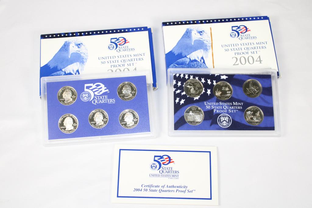 Pair - 2004 US State Quarter Proof Set (1 of 4)
