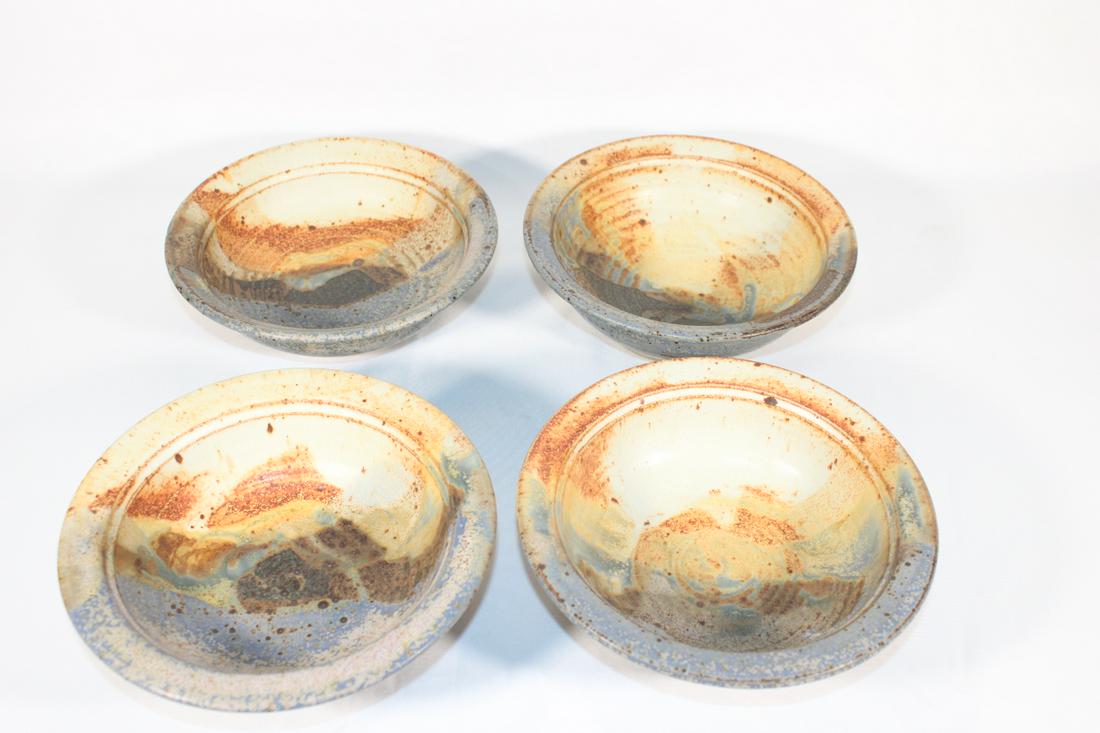 John Tilton Stoneware - Set of 4 Bowls (1 of 3)