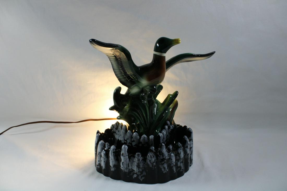 Vintage Mallard Duck TV Lamp w/ Planter (1 of 10)